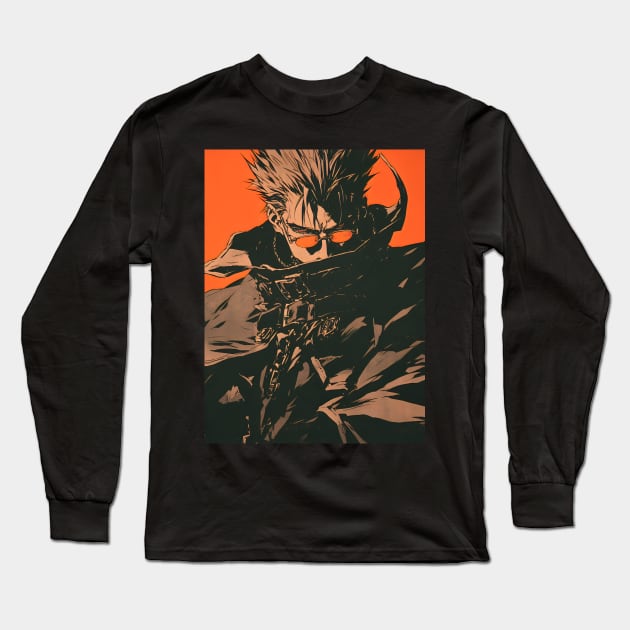 Legendary Gunslinger: Space Western Anime-Manga Adventure Long Sleeve T-Shirt by insaneLEDP